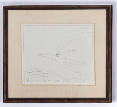 Jean-Michel FOLON (1934-2005). Jean-Michel FOLON (1934-2005). Flying Man. 1979. Pencil...
