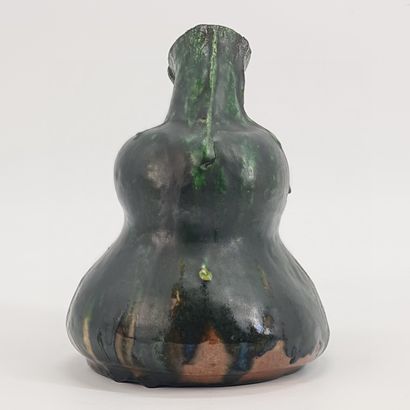 Omer COPPENS (1864-1926). Omer COPPENS (1864-1926). Coloquinte vase with snail design....