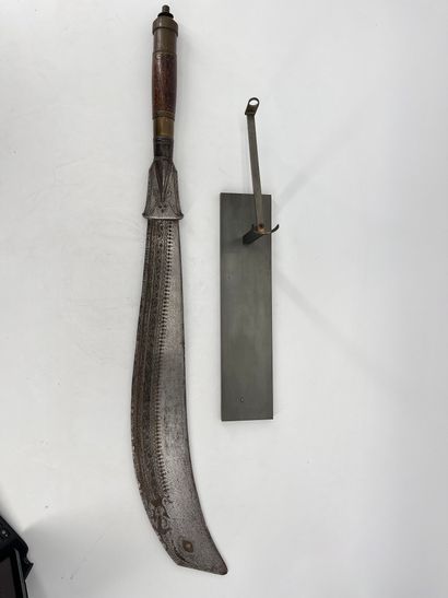 null Inde du Nord, XIXe siècle, Ramdao ou épée traditionnelle utilisée pour les sacrifices...
