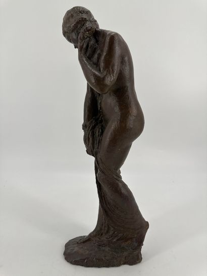 René BRISTOL (1888-1933). René BRISTOL (1888-1933). Bather. Bronze proof with brown...