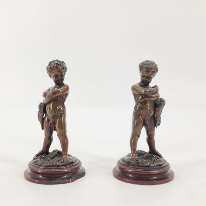 Louis KLEY (1833-1911). Louis KLEY (1833-1911). “Comedy” and “Tragedy”. Pair of bronzes...