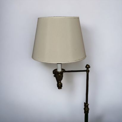 null Brass floor lamp circa 1940. Ht: 146 cm.