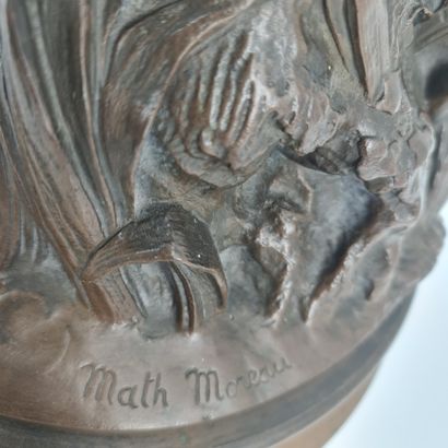 Mathurin MOREAU (1822-1912). Mathurin MOREAU (1822-1912). Dragonfly. Bronze with...