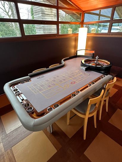 null Roulette table commissioned by Mr. H from Elmex (based on family memories)....