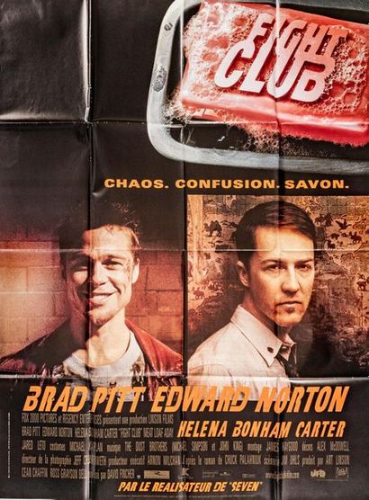 null Huit affiches de cinéma de films d'action : 
Fight Club, La fin des temps, New...