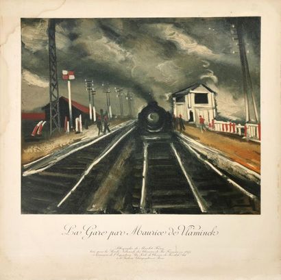 null Maurice de VLAMINCK (1876-1958), La Gare, 1955
Lithographie par MOURLOT Frères,...