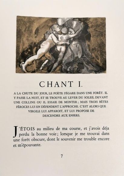 null DANTE, L’enfer traduction par Antoine RIVAROL (1785)
Édition LE CERCLE LYONNAIS...