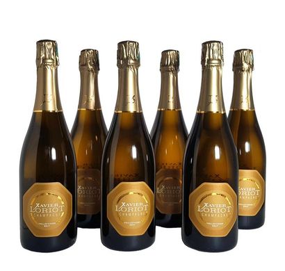 null Six bouteilles de Champagne Xavier LORIOT Brut Vieilles Vignes
100% Pinot Noir

Lot...