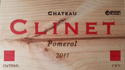 null 12 Bouteilles Château Clinet, Pomerol, 2011 (1 pli d'origine sur 1 étiquette)		
Caisse...