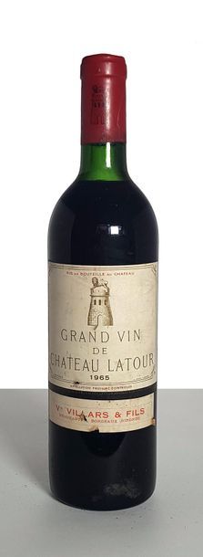 null 1 bouteille Château Latour, GCC1 Pauillac, 1965 (H.E; e.l.s; c.l.s)