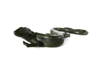 null 20th Century School

Lizard

Bronze with brown-green patina

L. 15,5 cm

Small...