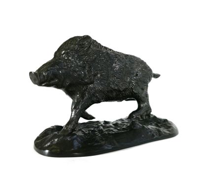 null According to KORNILUK (active in the 20th century)

Wild boar

Bronze with brown...