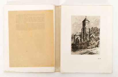 null Louis HAUTECOEUR - THROUGH THE OLD CHURCHES OF PARIS, with twenty-three etchings...