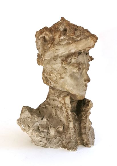 null French school of the late 19th - early 20th centuries

Female bust in plaster

H....