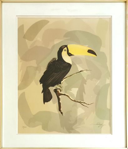 null Christine BOISSY (20th century school)

Toucan

Colour lithograph signed and...