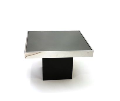 null Willy RIZZO (1928-2013), publisher CIDUE

Quadrangular coffee table with mirrored...