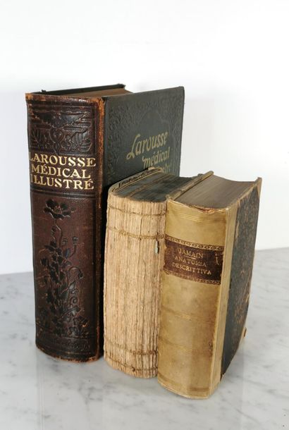 null Ensemble de trois ouvrages médicaux : 
-	A. JAMAIN, Nuovo Trattato Di Anatomia...
