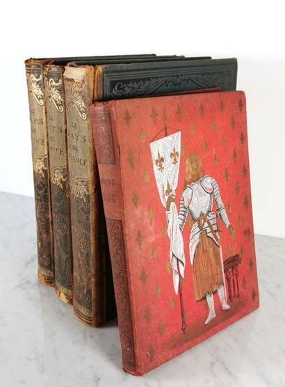 null Ensemble de quatre ouvrages : 
-	Marcel POULIN, Histoire de Jeanne d’Arc, édition...