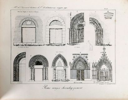 null Ensemble de quatre atlas XIXe siècle, format italien : 
-	Arcisse de CAUMONT,...