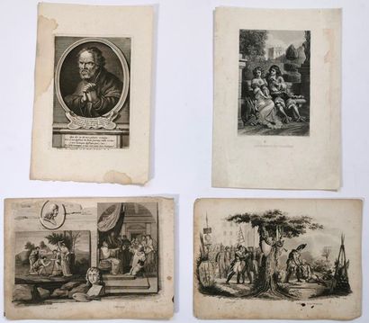null Ensemble de onze estampes à sujet de portraits, principalement XIXe siècle
Dimensions...