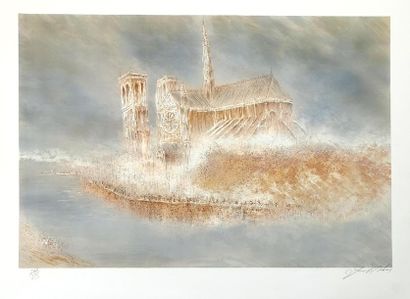 null Jean-David SABAN (né en 1959)
Notre Dame de Paris (n°244 / 250) 
La place de...