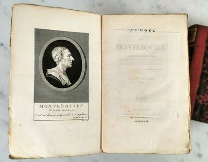 null MONTESQUIEU (1689-1755), L’esprit des Lois
Édition FIRMIN DIDOT, 1849
600 pages,...