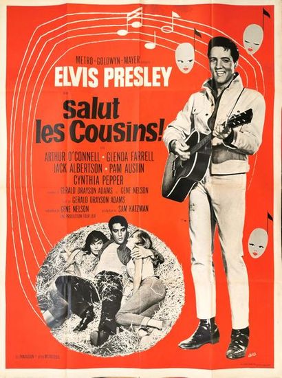 null Elvis Presley dans « Salut les cousins ! », 1964
Affiche de cinéma d’environ...