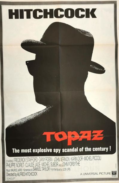null Lot de douze affiches de cinéma (formats environ 120 x 80 cm) : Topaz, Tales...