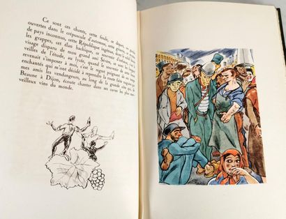 null Pierre CSIZE (1894-1956), Aux Vendanges de Bourgogne
Éditions LUGDUNUM à Lyon,...