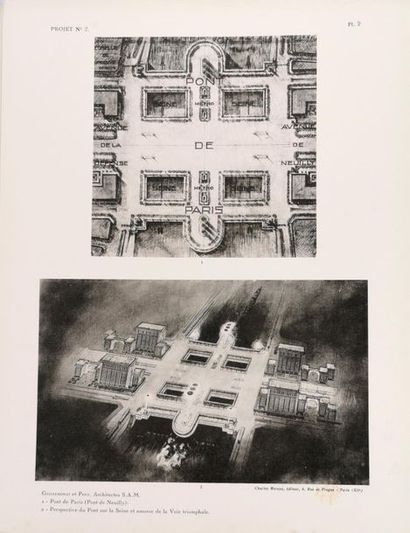 null Gustave UMBDENSTOCK, Recueil de Compositions Architecturales 
Graveurs SCHNEIDER...