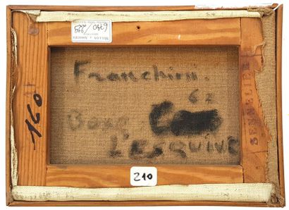 null FRANCHINI (École du XXe siècle)
Boxe - L'esquive
Huile sur toile signée, contresignée,...