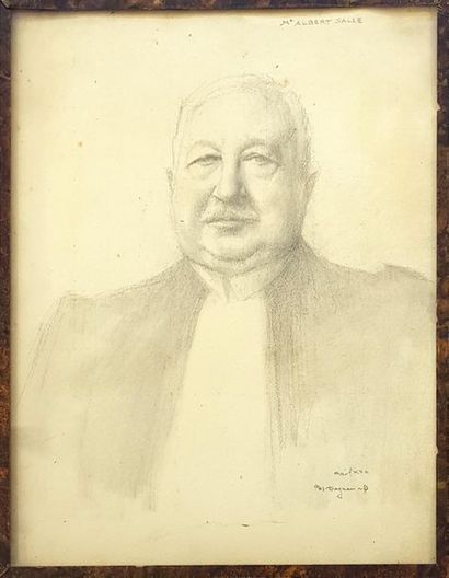 null Pascal Adolphe Jean DAGNAN-BOUVERET (1852-1929)
Portrait de Maître Albert SALLE
Crayon...