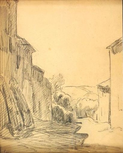 null Maximilien LUCE (1858-1941)
Ruelle
Mine de plomb sur papier signée
26 x 21 cm...