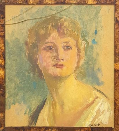 null Pascal Adolphe Jean DAGNAN-BOUVERET (1852-1929)
Portrait de femme
Huile et crayon...