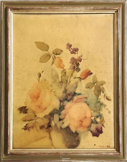 null Andrée PETROFF (1893-1975)
Bouquet de rose
Huile sur bois signée
49 x 38,5 cm...