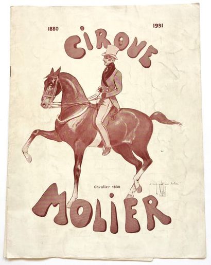 null Cirque MOLIER, programme de 1931