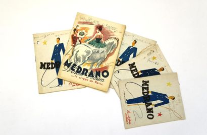 null Cirque MEDRANO
Lot de cinq programmes entre 1947 et 1952