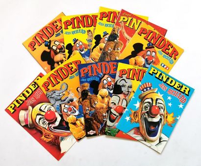 null Cirque PINDER - Jean RICHARD. Lot de dix programmes des années 80 aux années...