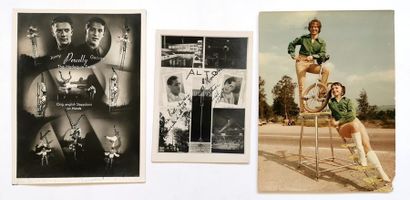 null Lot de trois photographies tirage argentique d’époque, dont deux du cirque HOUCKE...