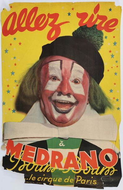 null Circus KNIE – clown Rhum
Affiche, 60 x 45 cm. Déchirures. 

On y joint une affiche...