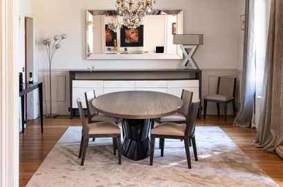 null Maison Philippe HUREL
Dining table model Janice wooden table top with lacquered...