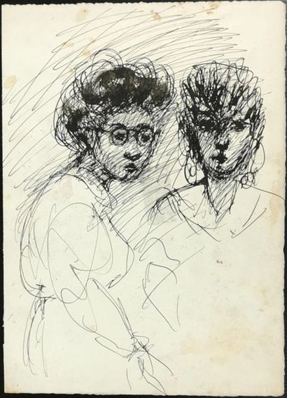 null Édouard GOERG [australien] (1893-1969)
Portrait d'écolières
Encre sur papier...