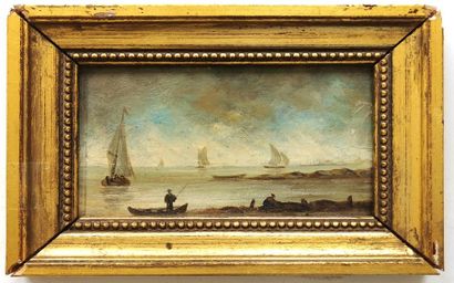 null 19th century school
Marine
Oil on monogrammed panel NT
7.5 x 12 cm
Framed

Provenance:...