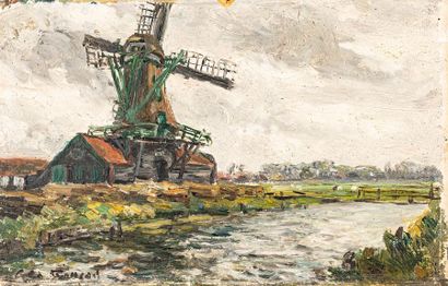 null Géo FRANCOIS (1880-1968), Georges François says
Mill in the Netherlands
Oil...