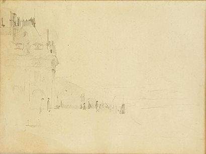 null Pascal Adolphe Jean DAGNAN-BOUVERET (1852-1929)
Sketch of the Louvres and the...
