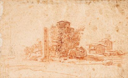 null Italian or French school of the 18th century
View of factories
Blood on paper
16...