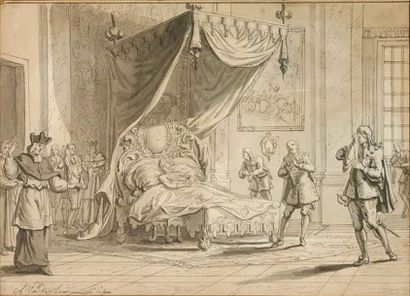 null A. Vander Laun Dris (?)
In the French taste of the 18th century
The death of...
