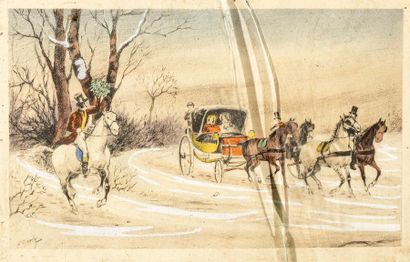 null E. MAUDY (19th century school)
Equestrian scenes
A suite of three lithographic...