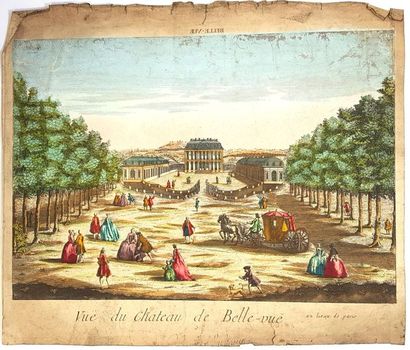 null Suite of six 18th century engravings enhanced with ink or gouache
- Vesseaux...