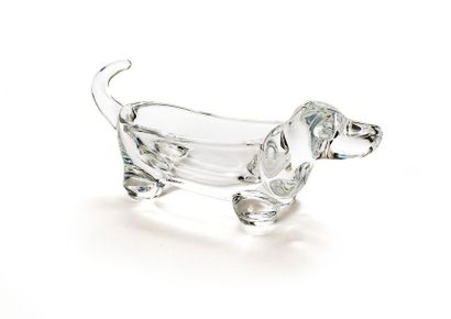null Basset-shaped crystal pouch
H. 9.5 x W. 25 x D. 6 cm